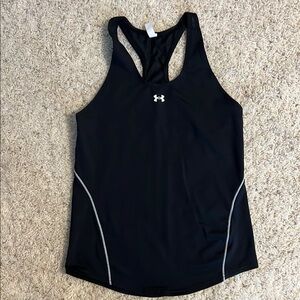 Under Armour Black Fitted Racerback Tank Top